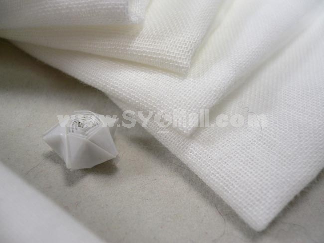 5PCS 25*26cm 100% Cotton Plain White Coler Saliva Towel Bib