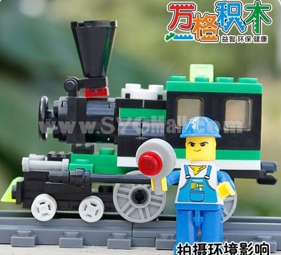 WANGE High Quality Blocks Small Bricks Train Series 82 Pcs LEGO Compatible 26092N