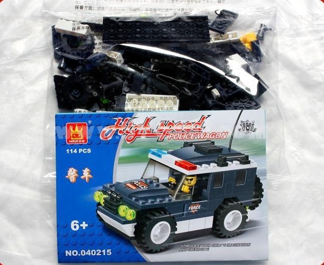 WANGE High Quality Blocks Police Series Squad Car 114 Pcs LEGO Compatible 040215