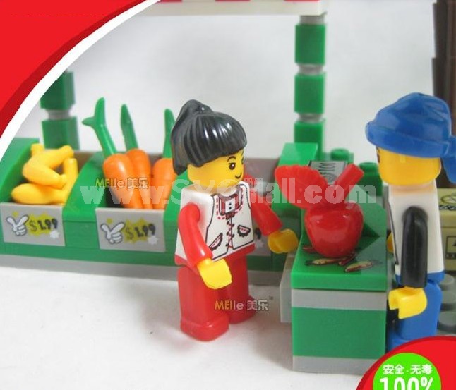 WANGE High Quality Plastic Blocks Business Street Series 114 Pcs LEGO Compatible 26141