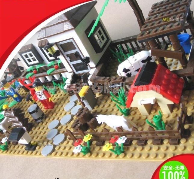 WANGE High Quality Plastic Blocks Farm Series 483 Pcs LEGO Compatible 34204