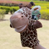 Cute & Novel Cartoon Madagascar Animal Hand Puppet Plush Toy - Giraffe