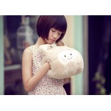 27cm/10.6" Cute & Novel White Bear Hand Warmer Stuffed Pillow