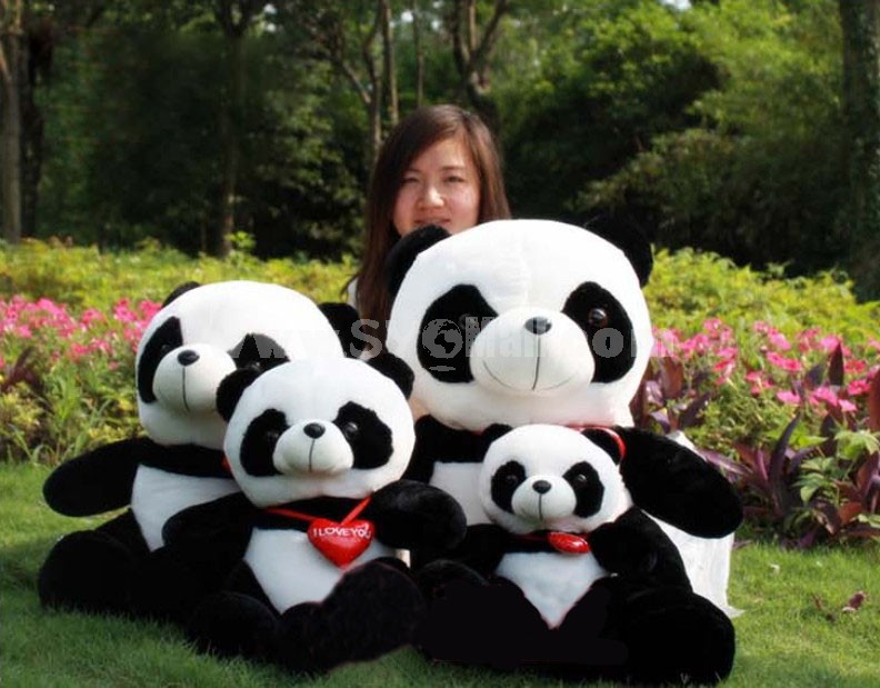 Lovely Heart Panda Plush Toy Lovers' Gift 33cm/13inch