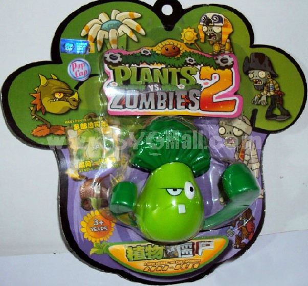 Plants vs Zombies 2 Toys Bonk Choy Plastic Spring Toy Figure Display Toy Figure Display Toy