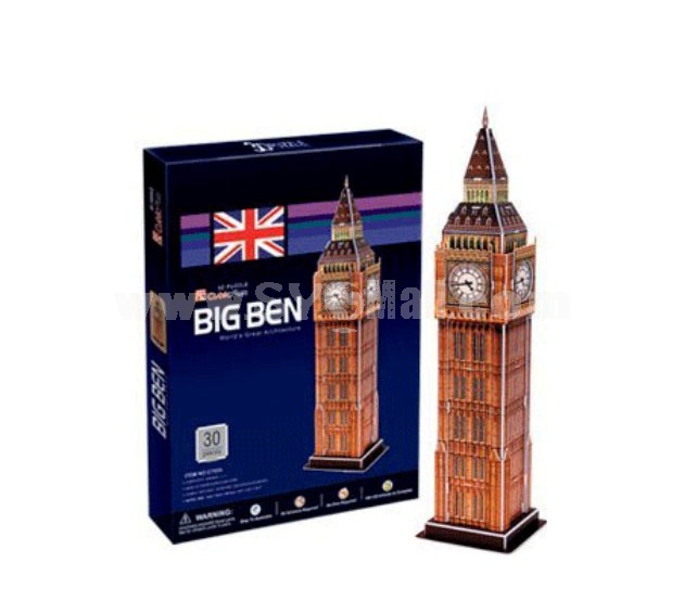 Creative DIY 3D Jigsaw Puzzle Model - Big Ben