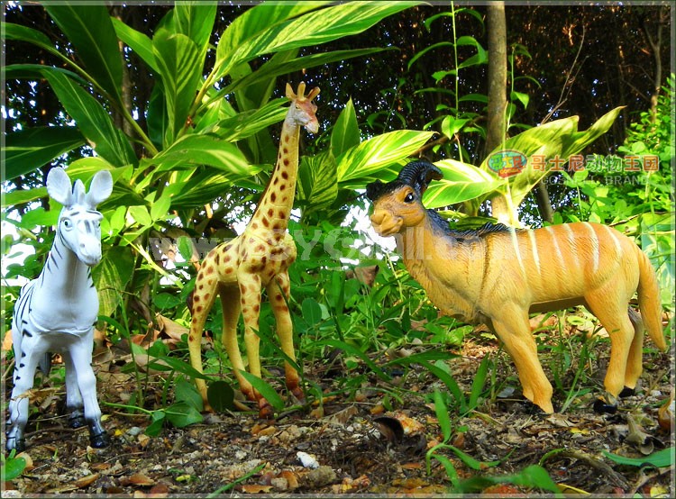 Wild Animals Imitate Toys Stimulation Models