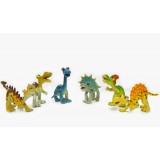 6pcs/Kit Cartoon Dinosaurs Novel Figureine Toys Jurassic Park