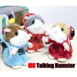 5.5" Russian Talking Hamster DJ Vearsion Stuffed Animal Voice Recording/Repeating Toy