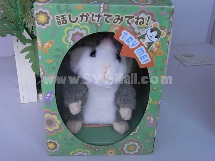 5.5" Russian Talking Hamster stuffed animal toys speaking kid Toy repeat what u said in any language