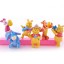Winnie The Pooh Garage Kits PVC Toys Model Toys 6pcs/Lot