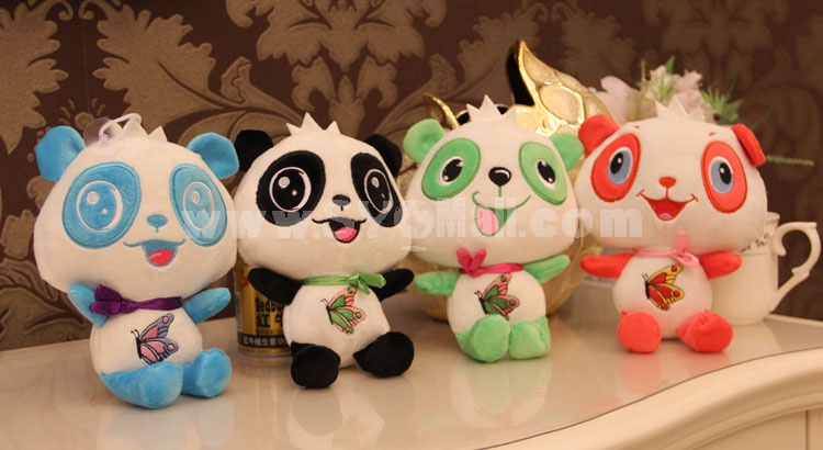 Candy Color Cute Panda Plush Toy 18cm/7" 2PCs