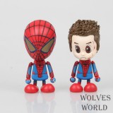 Cute & Novel Spider-Man Action Figure Parker & Spider-man 3.5" 2pcs/Kit 3301
