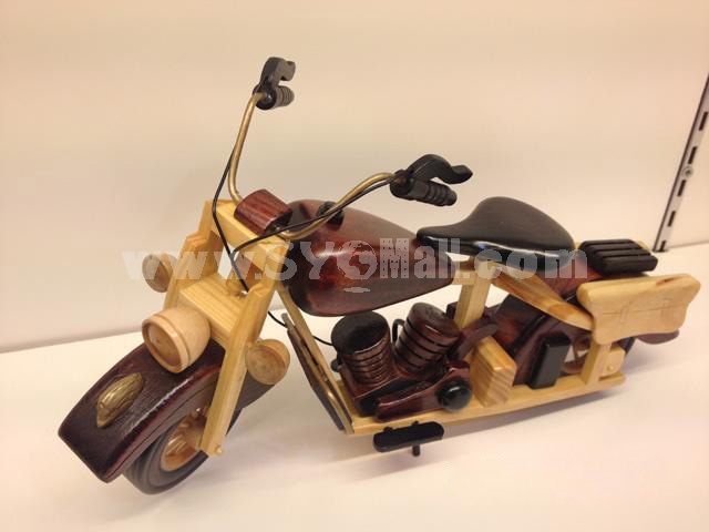 Handmade Wooden Decorative Home Accessory Vintage Motorcycle Classic Motorcycle Model 1002