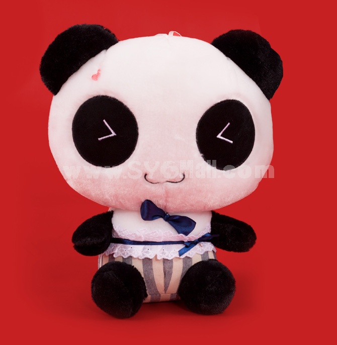 Cute Gentleman Panda Plush Toy with Blue Tuxedo 31cm/12.2"