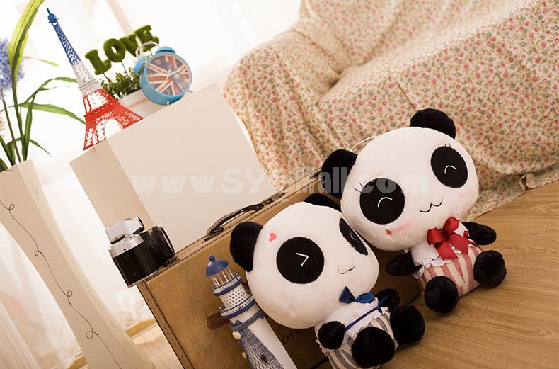Cute Lovers Gentleman Panda Plush Toy with Red & Blue Tuxedo 31cm/12.2" 2pcs/Lot
