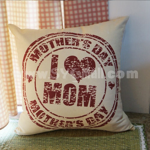 Home/Car Decoration Pillow Cushion Inner Included -- LOVE MUM