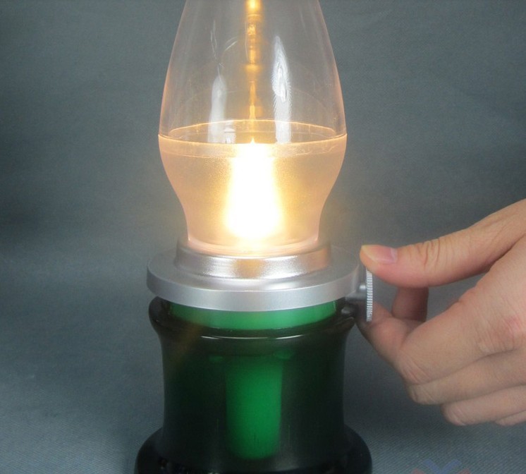 Creative Vintage Style Sensor LED Table Lamp Could be Blowed Out