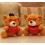 Cute Bear Plush Toys Set 2Pcs 18*12cm