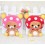 Lovely Dots Bear Plush Toys Set 2Pcs 18*12cm