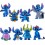 Stitch Lilo & Stitch Action Figure/Garage Kits PVC 6cm/2.4" 8pcs/Kit