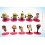 DESPICABLE ME 2 The Minions Family Action Figure/Garage Kit Vinly with Stand 10pcs/Kit 2.0"