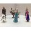 Frozen Elsa Anna and Olaf Garage Kits PVC Toys Model Toys 2.4-3.5inch 6pcs/Lot 