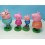 Peppa Pig Figures Toys Vinyl Toys with Standing Board 4pcs/Lot 3.0-3.7inch