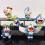 Doraemon Figures Toys Key Chains 6pcs/Lot 5cm/2.0inch 