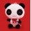 Cute Gentleman Panda Plush Toy with Red Tuxedo 31cm/12.2"