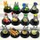 Totoro Action Figure with Black Board Figure Toy Artware 2.0inch 12pcs/Set